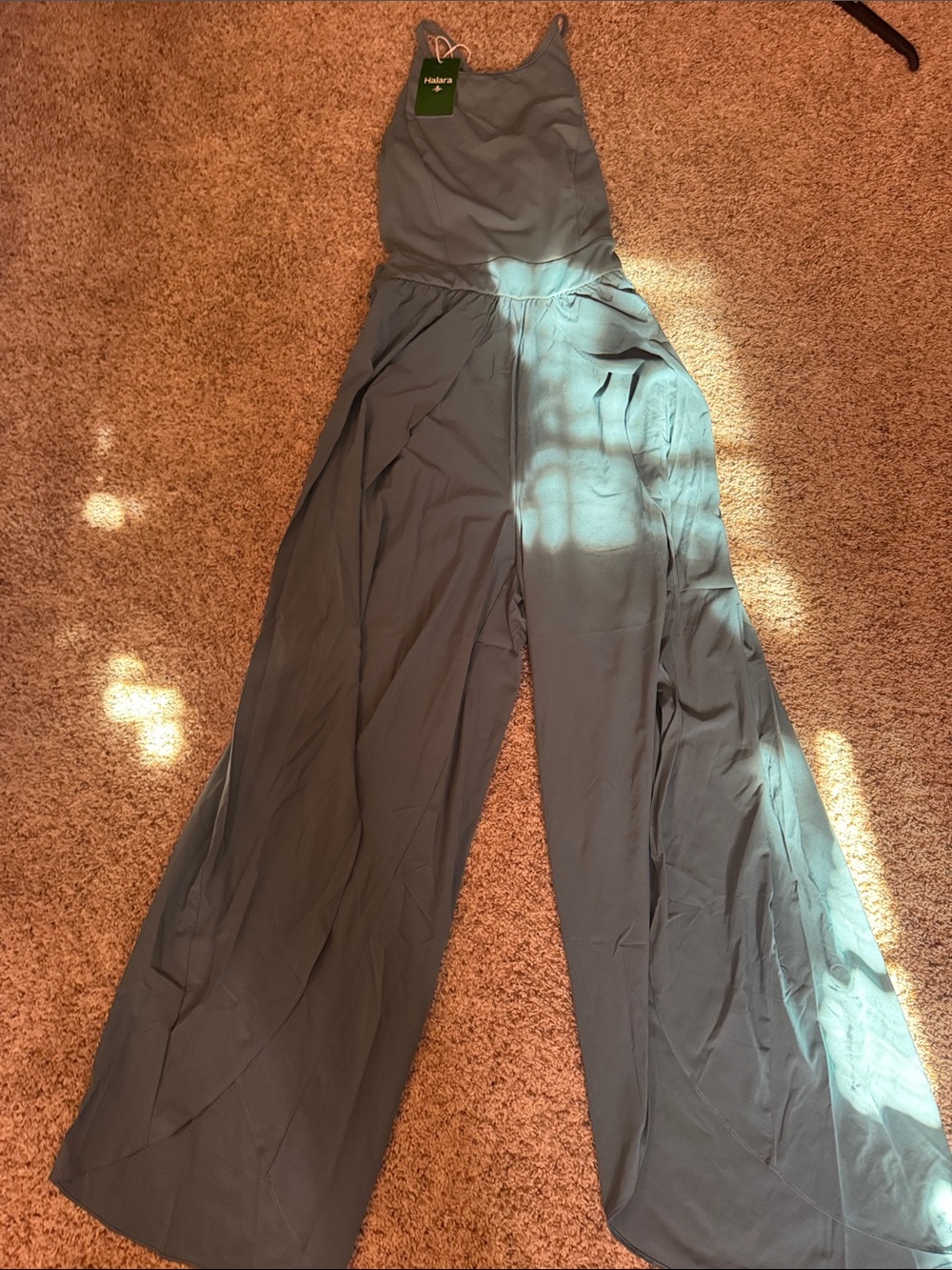 Halara Slate Grey Wide-Leg Jumpsuit